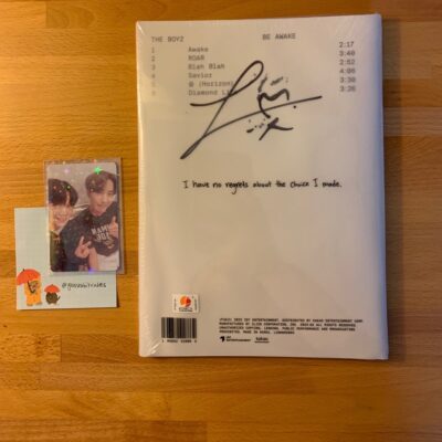 sangyeon the boyz signed be awake album