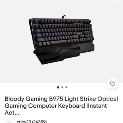 Bloody Gaming B975 Light Strike Optical Gaming Computer Keyboard