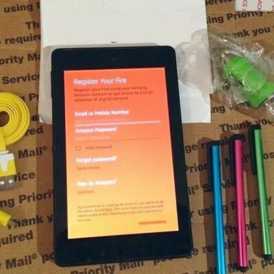 AMAZON FIRE TABLET WiFi 8GB INTERNET TOUCHSCREEN ANDROID ALEXIS (4TH GENERATION)