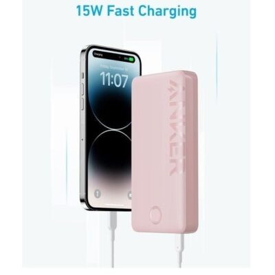 Anker 20K Power Bank with 2-Port NEW in box Baby Pink Color