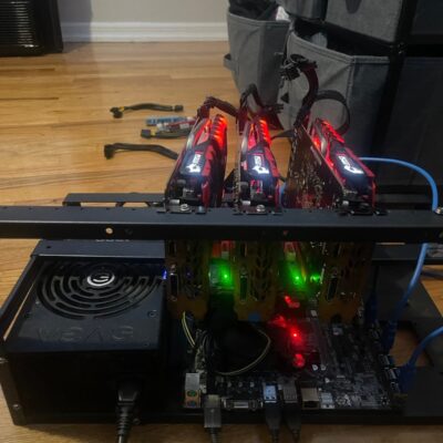 Crypto mining Rig With Graphics Card