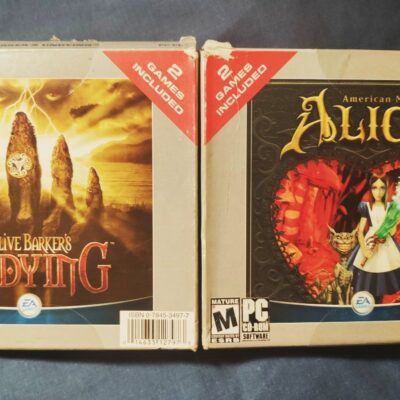 Vintage American McGee’s Alice & nClive Barker’s Undying PC CD ROM Game Bundle P