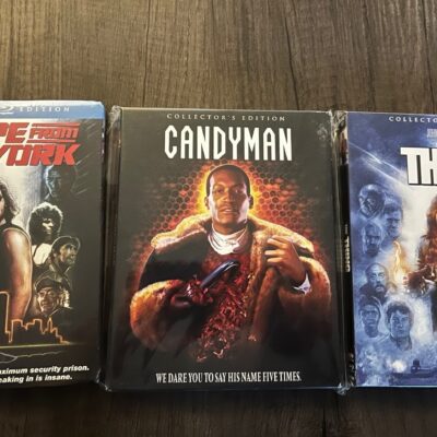 (3) Scream Factory blu ray titles w/slipcover