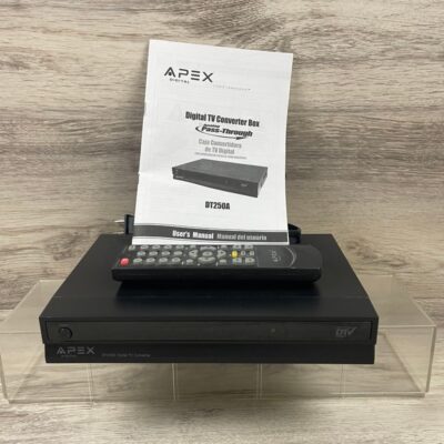 Apex DT250A Digital to Analog TV Converter Remote Control & Instruction Manual