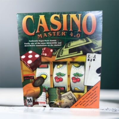 Casino Master 4.0 PC Game Edition Shuffle Deal CD-Rom Centron Software New NIB