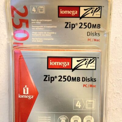 Iomega Zip Disks 250MB for PC MAC Pack Of 4 New Sealed