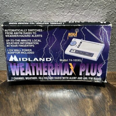 Midland Weathermax Plus Model 74-105XL NOAA All Weather Hazard Radio AM/FM