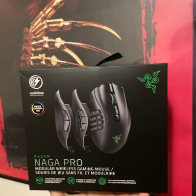 Razer Naga Pro Black Chroma RGB Modular Wireless Gaming Mouse (RZ01-03420100-R3)