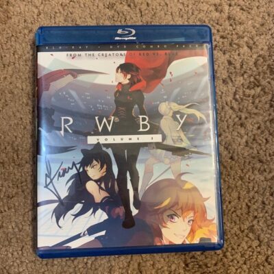 RWBY Vol. 3 Blu-ray DVD Signed Autograph by Gray Haddock