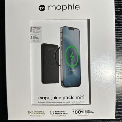 Mophie Snap+ 5,000 mAh Juice Pack Mini Wireless Portable Magnetic Charger