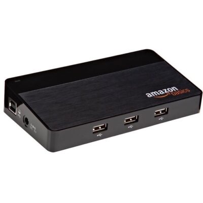 Amazon Basics 10 Port USB 2.0 Hub, 5-Pack – NIB