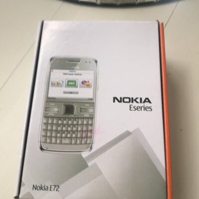 Nokia E 72 Series phone with parts in box WHITE