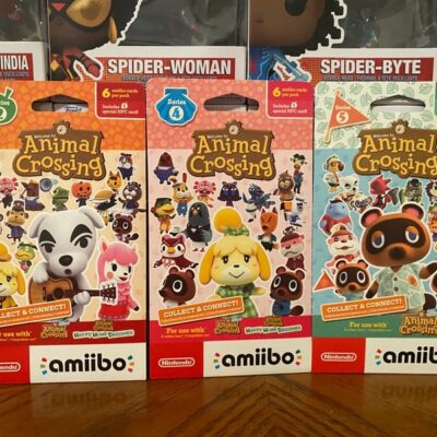 Animal Crossing Sealed Amiibo Packs (1, 4 & 5) 18 Cards Total