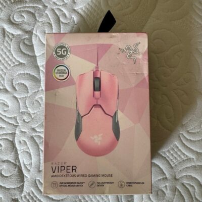 RAZER VIPER PINK GAMING MOUSE WIRED