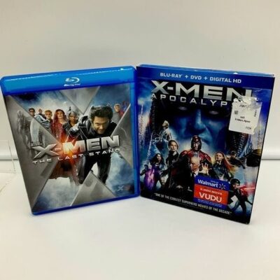 X men The Last Stand & X-Men Apocalypse Blu-ray and DVD 4 discs