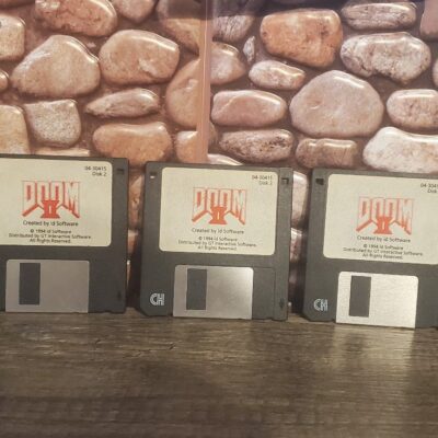 1994 DOOM II Id Software PC 3.5″ Floppy Discs # 1-5 04-30415 B10.