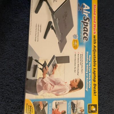 Air space adjustable laptop desk