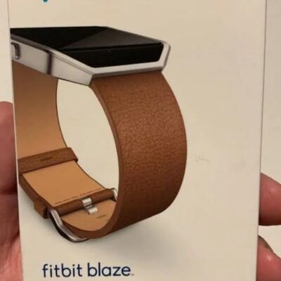 Fitbit Blaze Accessory Band, Leather, Camel, Large