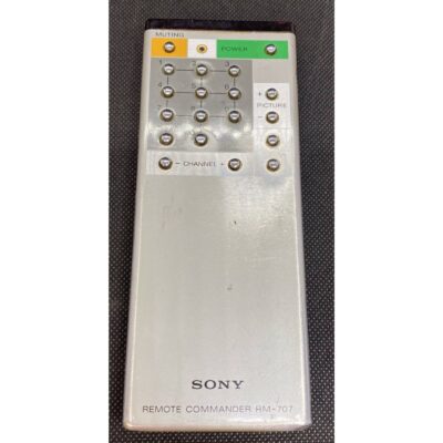 Vintage Sony Remote Commander RM-707 Plastic & Metal Replacement TV Control